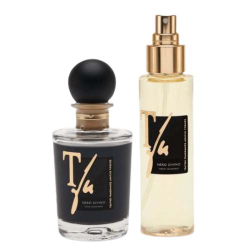 GIFT BOX NERO DIVINO STICKS ML.100 HOME FRAGRANCE+SPRAY ML.100 FABRIC FRAGRANCE